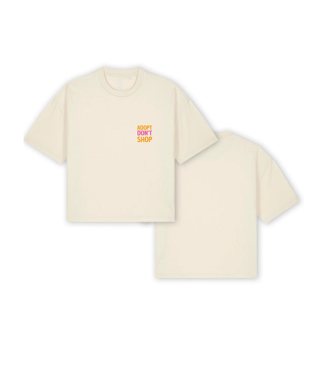 Cropped T-Shirt "Adopt don't Shop"