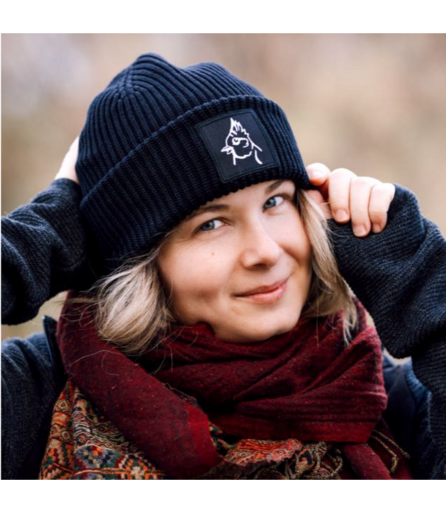 Beanie "Haubenmeise" schwarz