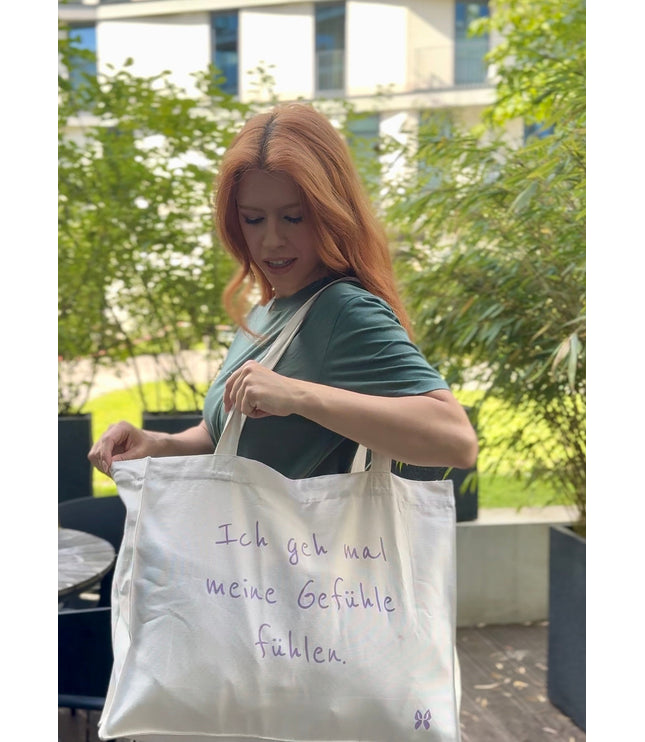 Shopper "Ich geh mal meine Gefühle fühlen."